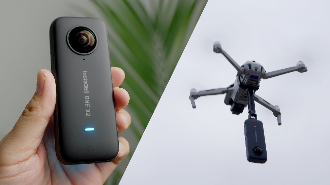 insta 360 one x on drone